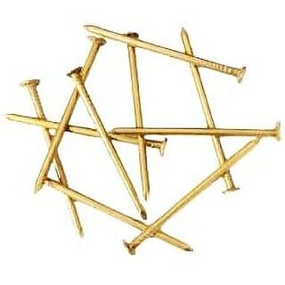 ASTRO-D PURE AND ORIGINAL BRASS NAILS/PITAL KEEL/  pack of 11, (Gold, Brass)