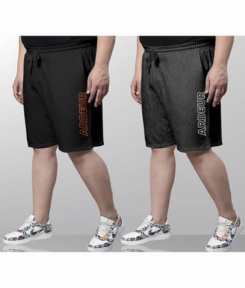 Ardeur Multi Cotton Blend Men's Shorts ( Pack of 2 )