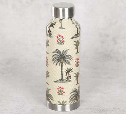 India Circus Chevron Palms Big Steel Bottle