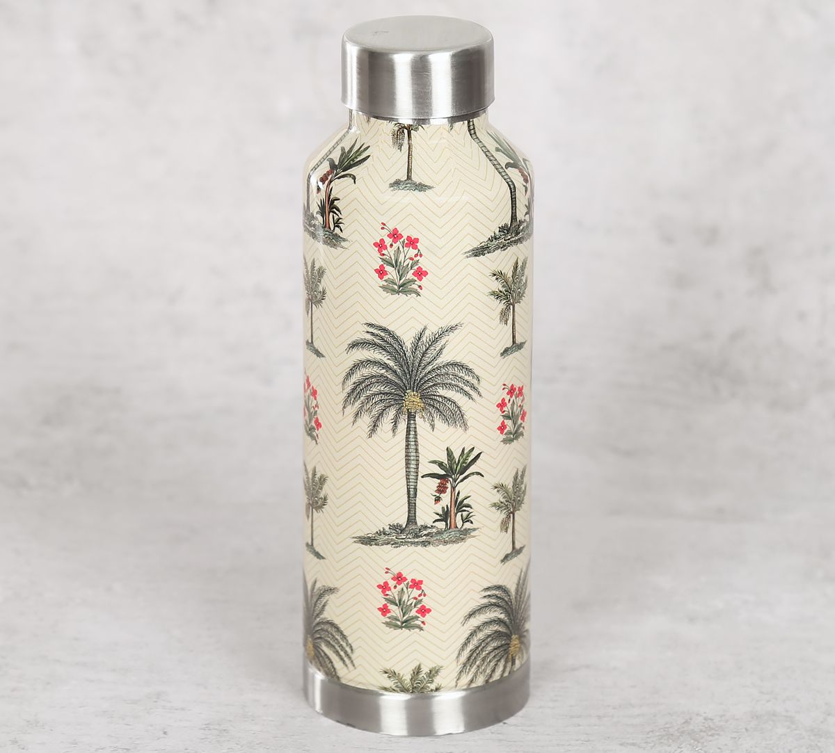 India Circus Chevron Palms Big Steel Bottle