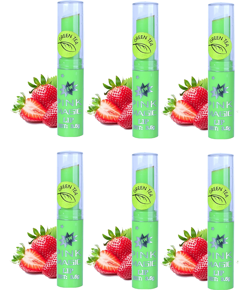 Play Run Pink glossy color changing Lip Gloss (Pack of 6)