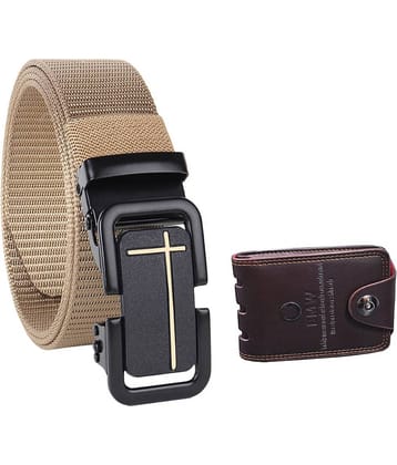 Kastner - Black Nylon Men's Belts Wallets Set ( Pack of 2 )