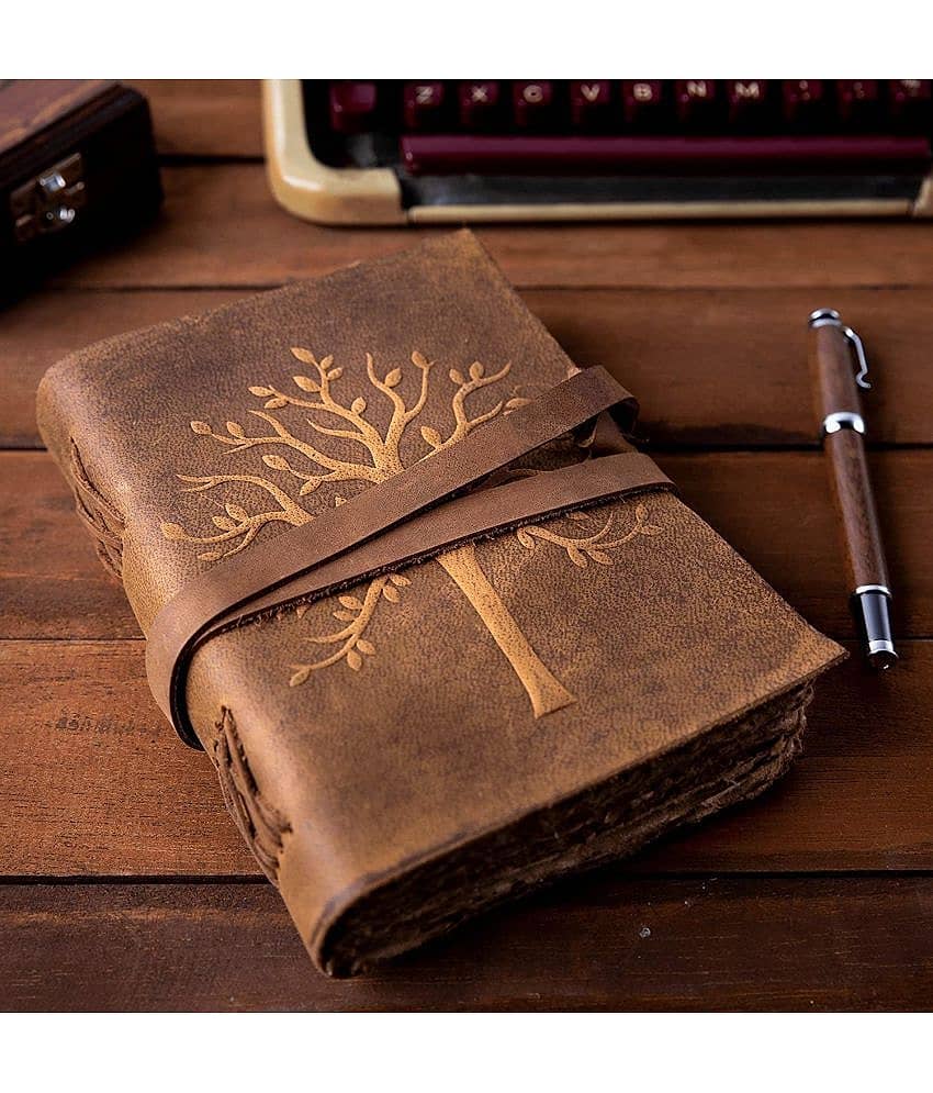 Finished Leather Journal With Antique Paper A5 Diary