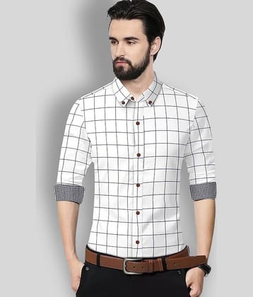 P&V CREATIONS - Beige Cotton Blend Regular Fit Men's Casual Shirt (Pack of 1)