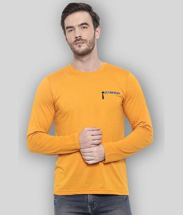Glito Pack of 1 Cotton Regular Fit Men's T-Shirt ( Yellow )