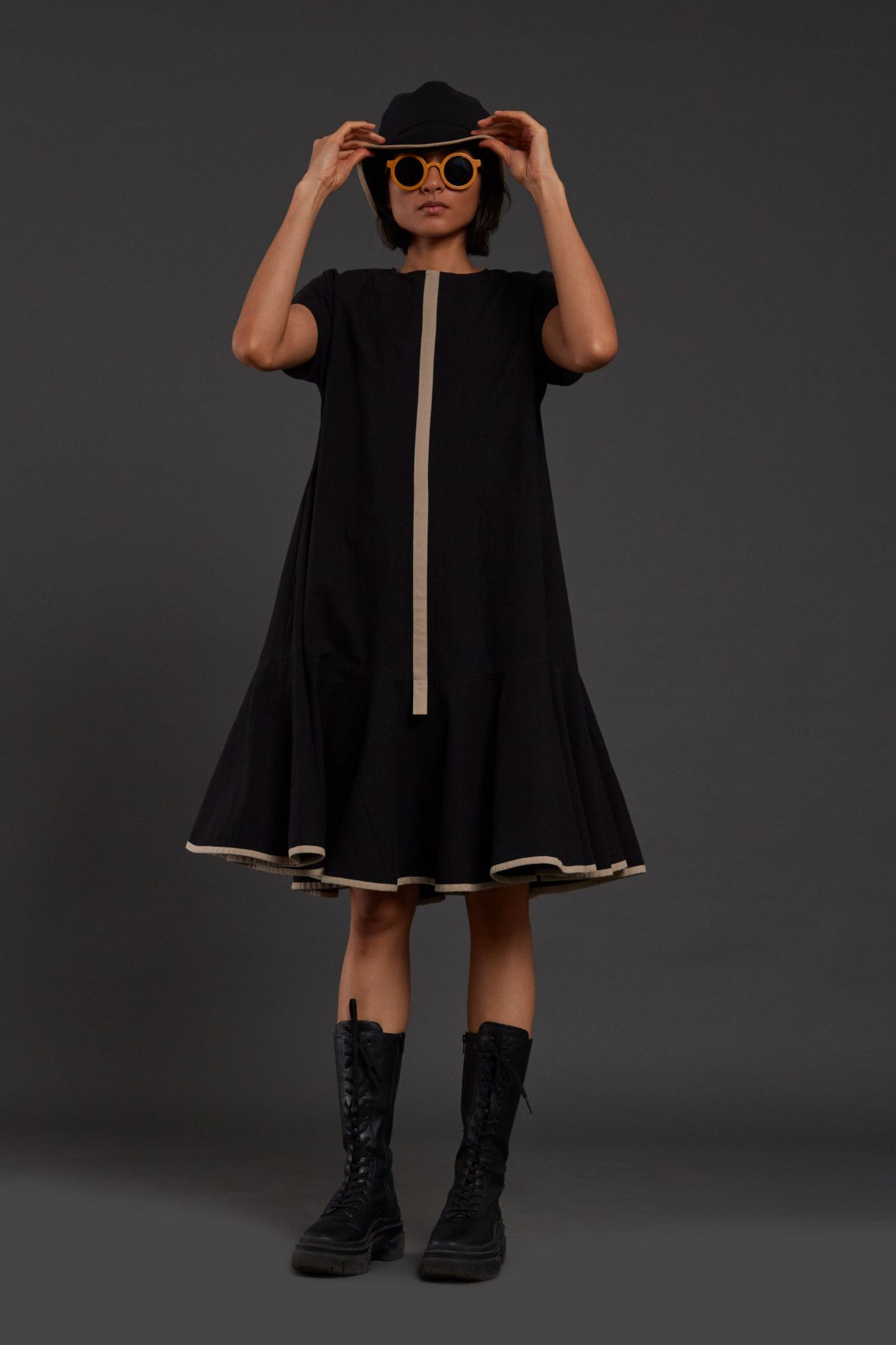 Black A-line Dress-XS