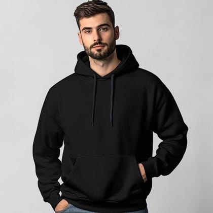 CRAZYBEE<> Plain Black hoodie