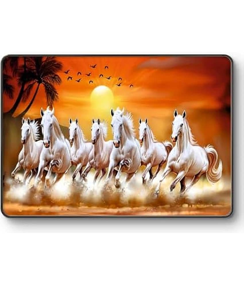 SAF Vastu 7 Ruuning Horses Painting With Frame