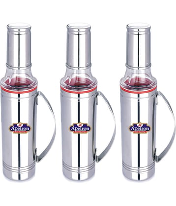APEIRON STAINLESS Steel Oil Container/Dispenser Set of 3 500 mL