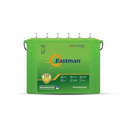 Eastman EM2060SSR | Eastman 200Ah Smart Solar Battery | Warranty 120 (60+60) Months for Home & Office