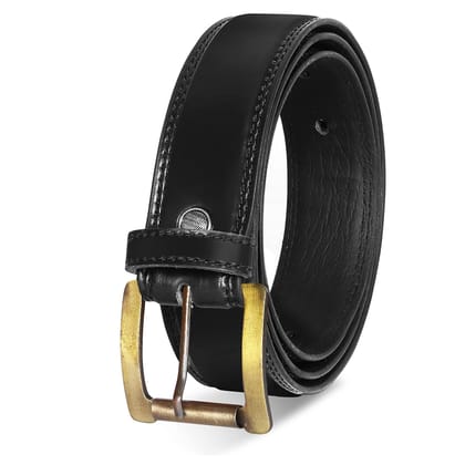 LOREM Black Formal/casual PU Leather Belt For Men BT08-BKL05