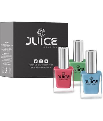 Juice - Multi Glossy Nail Polish ( Pack of 3 )