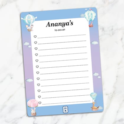 Happy Ballooners Kids To-Do List-Blue Lilac Gradient / Magnet