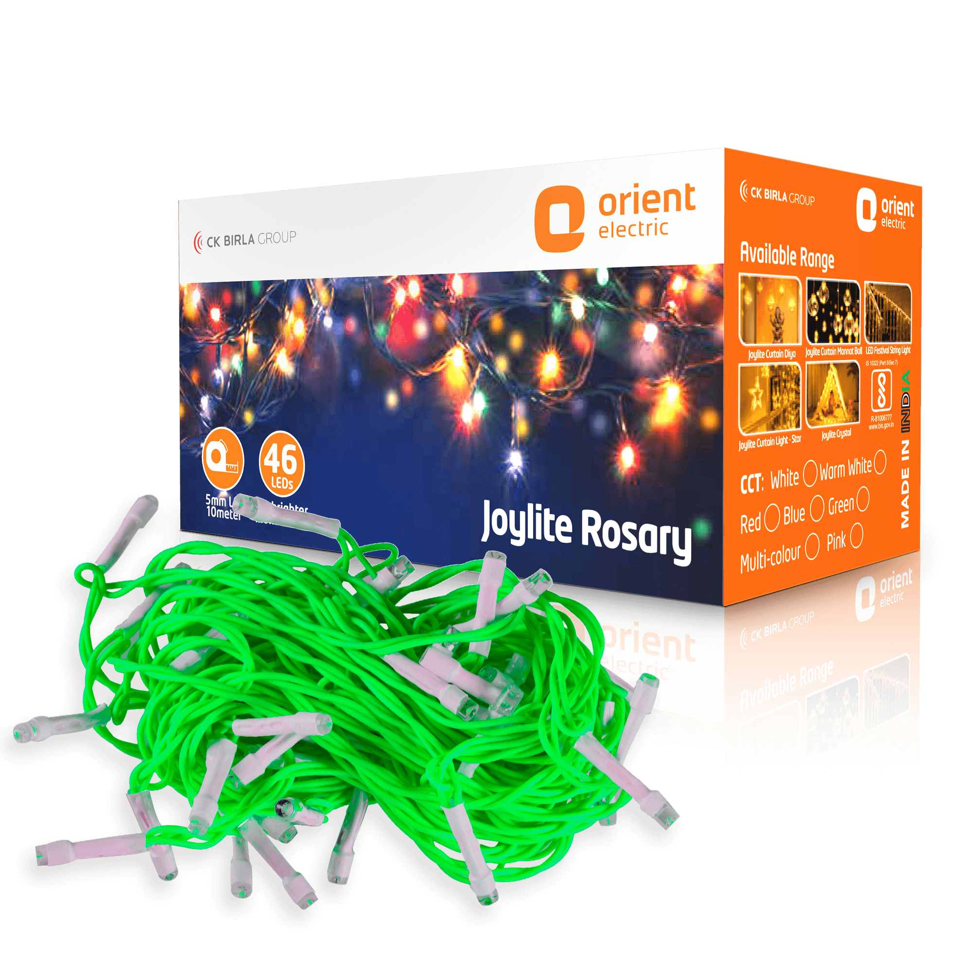 Joylite Rosary Rice Light 10 meter 46 LED Light Multicolour