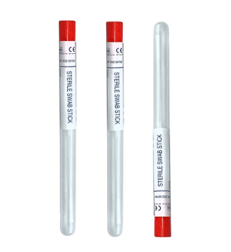 Transport swab sticks PP individual sterile in tube 100 PIC