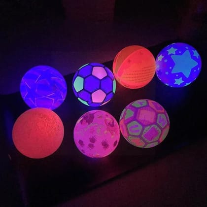 Bouncy Stress Reliever Fun Play Led Rubber Balls for Kids (1 Pc Only)