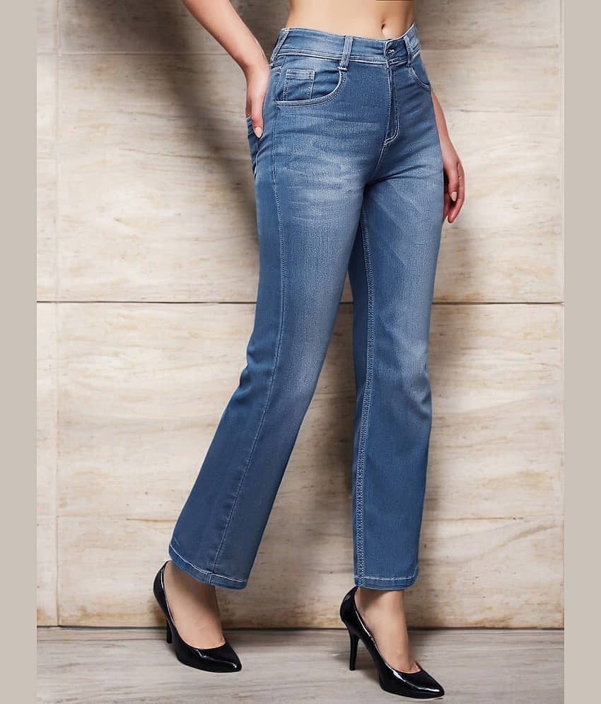 Miss Chase - Blue Denim Wide Leg Women's Jeans ( Pack of 1 )