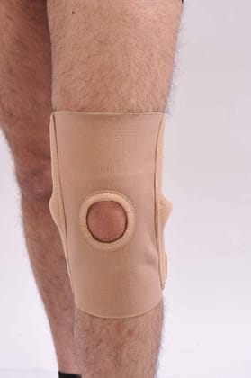 ELASTICATED KNEE SUPPORT WITH HINGES   KA 7  Size  S