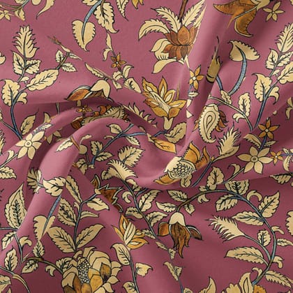 Golden Brown Kalamkari-Cotton