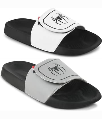 Q tick Grey Men's Slide Flip Flop