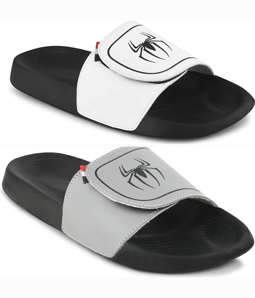 Q tick Grey Men's Slide Flip Flop