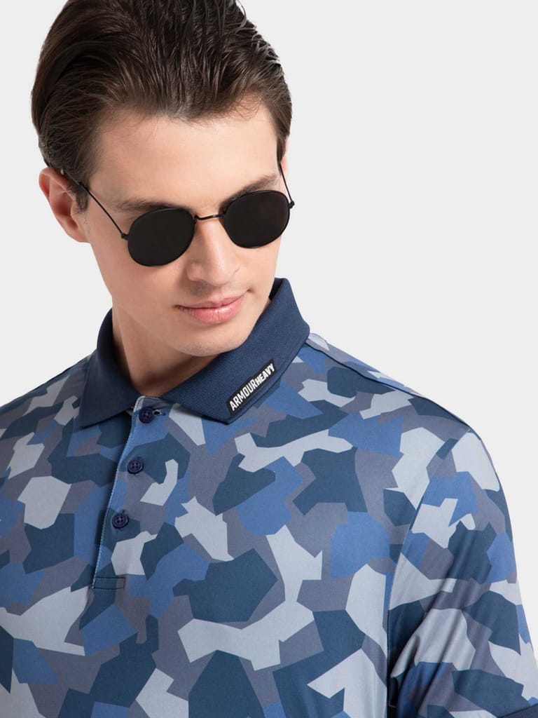 Disruptive Camo Dark Blue AH Polo