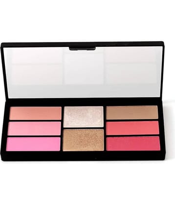 Swiss Beauty Pro Blush & Highlighter Palette (Shade-4), 18gm