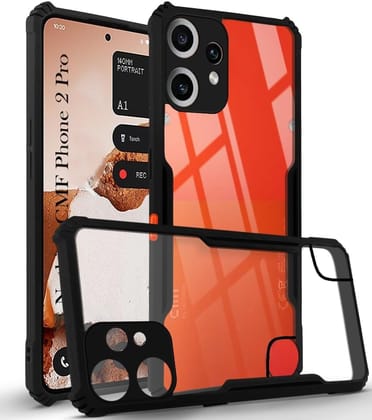 PLUGTECH Slim Shockproof Case | Matte Black Soft | Drop Protection | Precise Cutouts | Premium Mobile Cover for Nothing CMF Phone 2 Pro