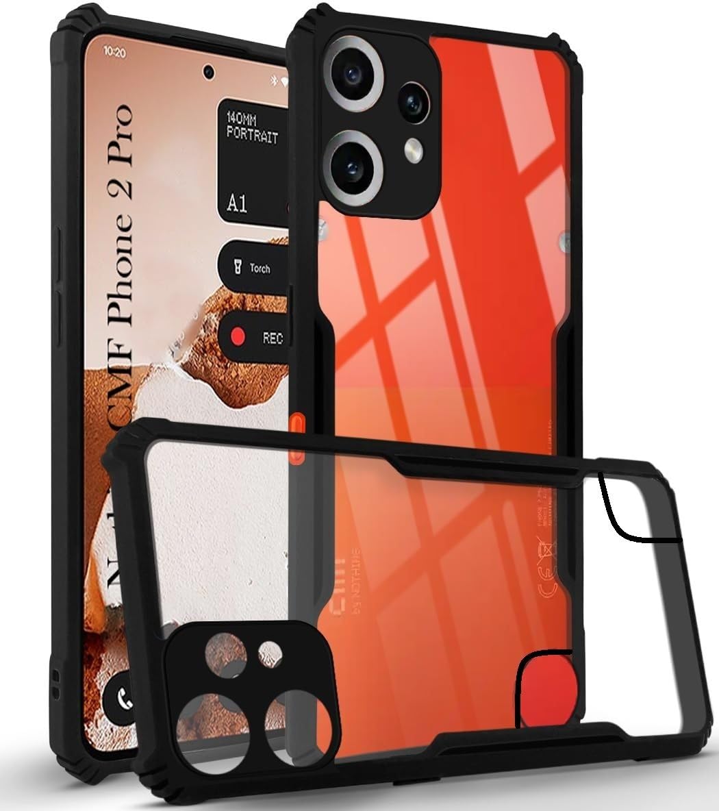PLUGTECH Slim Shockproof Case | Matte Black Soft | Drop Protection | Precise Cutouts | Premium Mobile Cover for Nothing CMF Phone 2 Pro