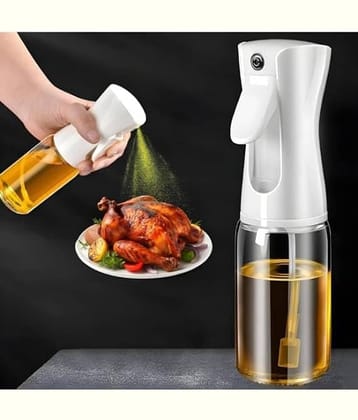 VillWin Oil Spray Bottle Glass White Oil Container ( Set of 1 )
