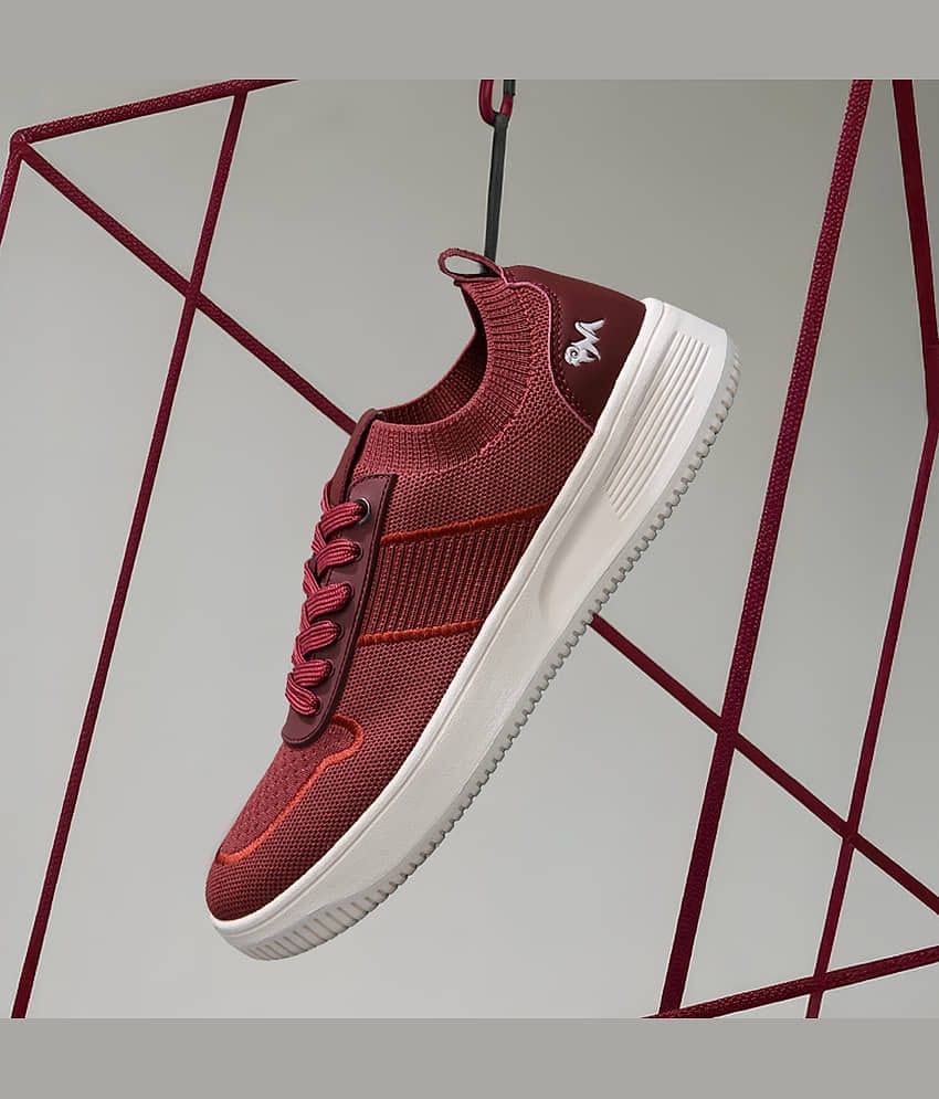 Neemans Maroon Men's Sneakers