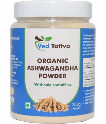 Ved Tattva Organic Ashwagandha Powder 200 Gm Pack of 1