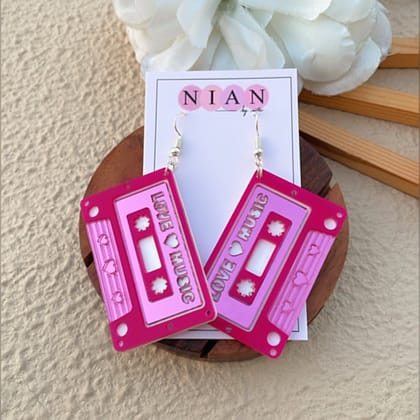 Love Cassette Earrings