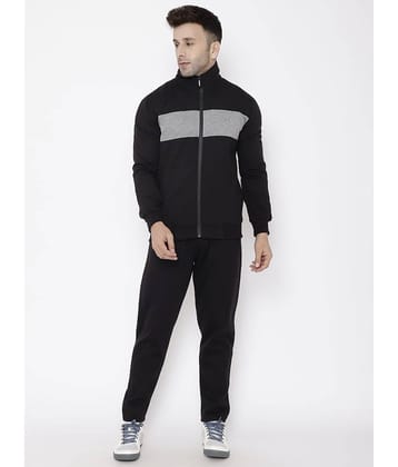 Chkokko - Light Grey Fleece Regular Fit Men's Tracksuit ( Pack of 1 )