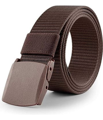 Edifier - Brown Nylon Men's Casual Belt ( Pack of 1 )