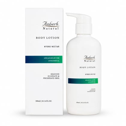 Anherb Natural Hydro Nectar Body Lotion Shea Butter, Sunflower Oil, and Vitamin E - 300ml
