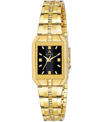 Aglance Stainless Steel Rectangular Womens Watch