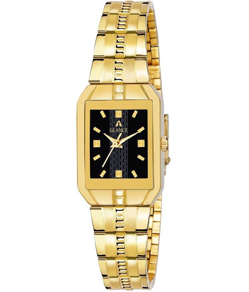 Aglance Stainless Steel Rectangular Womens Watch