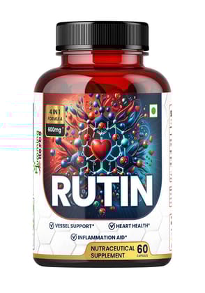 Humming Herbs Rutin 600mg Capsules - Vessel Support & Heart Health Formula with Anti-Inflammatory Benefits