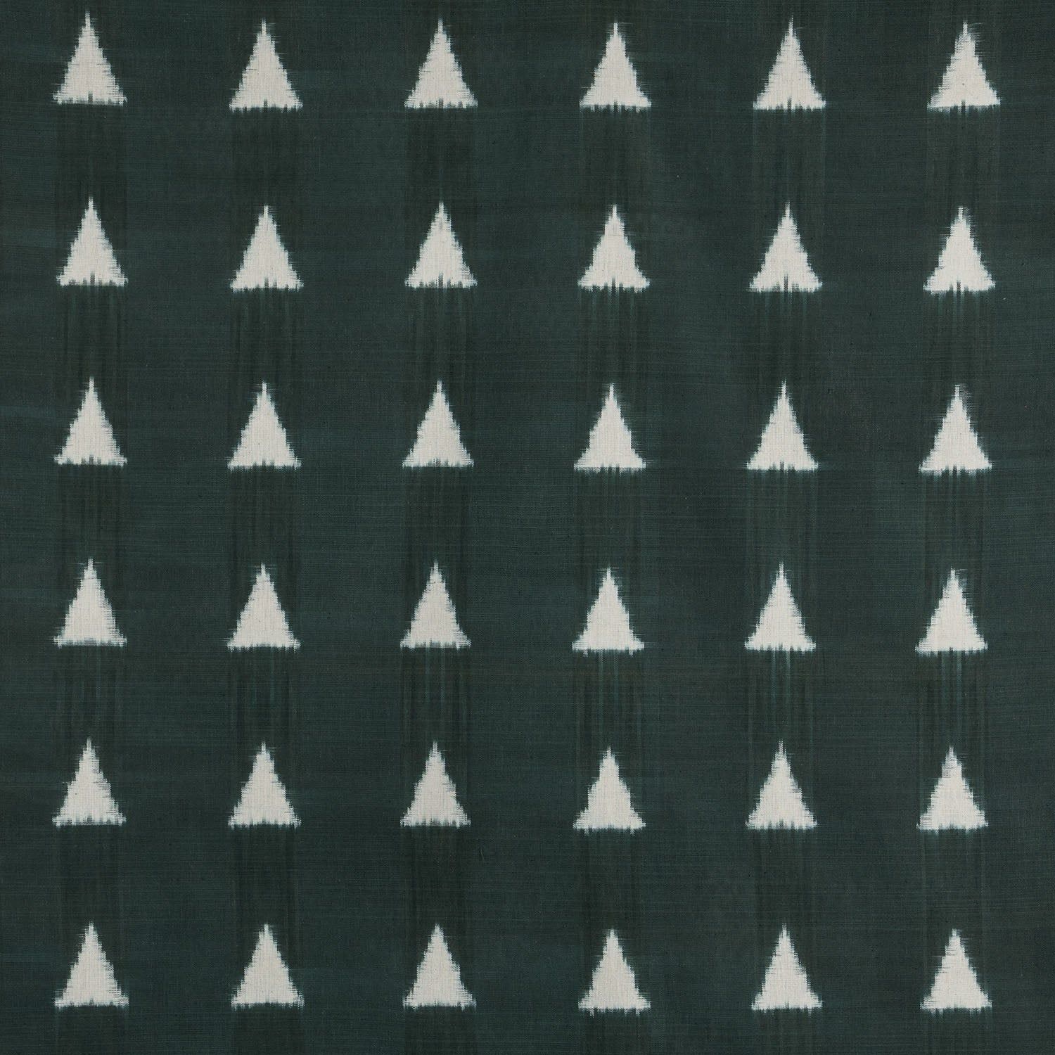 Upholstery Fabric - Handloom 20x20 Cotton-Swatch - 20x20Cms / 100% Cotton / Moss Green / Cream