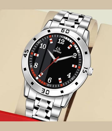 Septem Silver Stainless Steel Analog Men's Watch