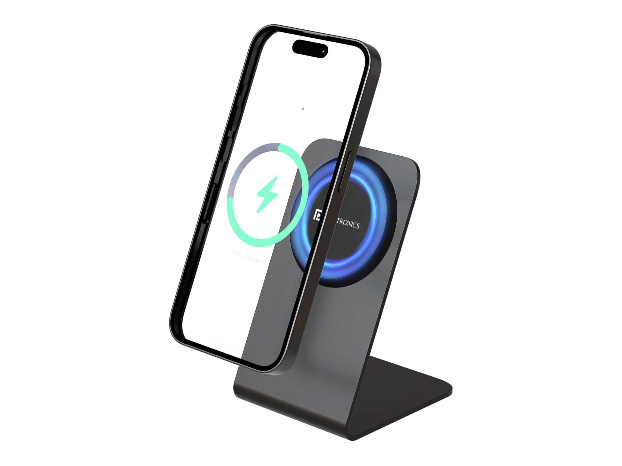 Portronics Flux 2 15W Qi2 Certified Fast Charging Wireless Charger, MagSafe Compatible, Best for 16, 16 Plus, 16 Pro, 16 Pro Max, iPhone