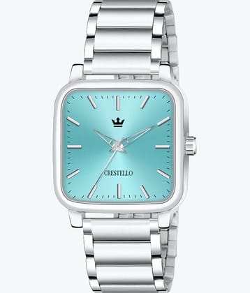 Crestello Silver Metal Analog Men's Watch