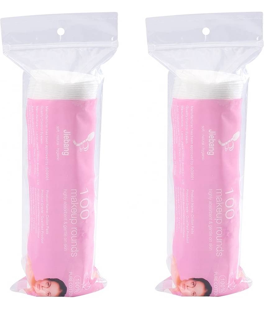 Lenon Cotton Pads (100 pc (Pack of 2)) Makeup Remover Cotton Pads 50 g