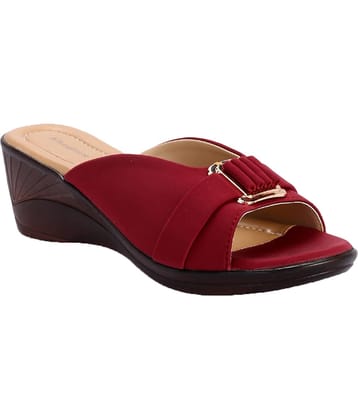 KHADIM - Maroon Women's Flats