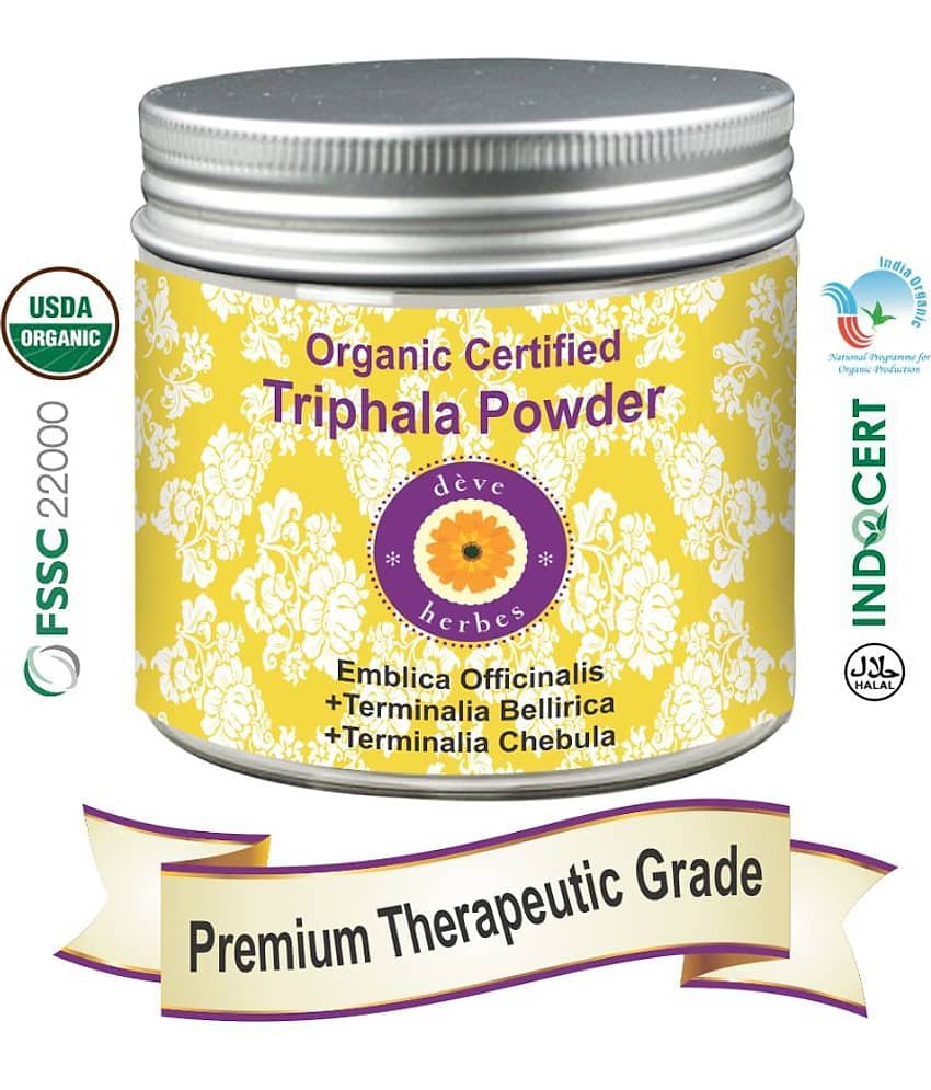 Deve Herbes Organic Certified Triphla Powder 200gm -(Emblica officinalis) 200 gm