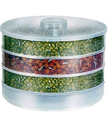 SMARTHOMEMART Plastic 4 Compartment Sprout Maker