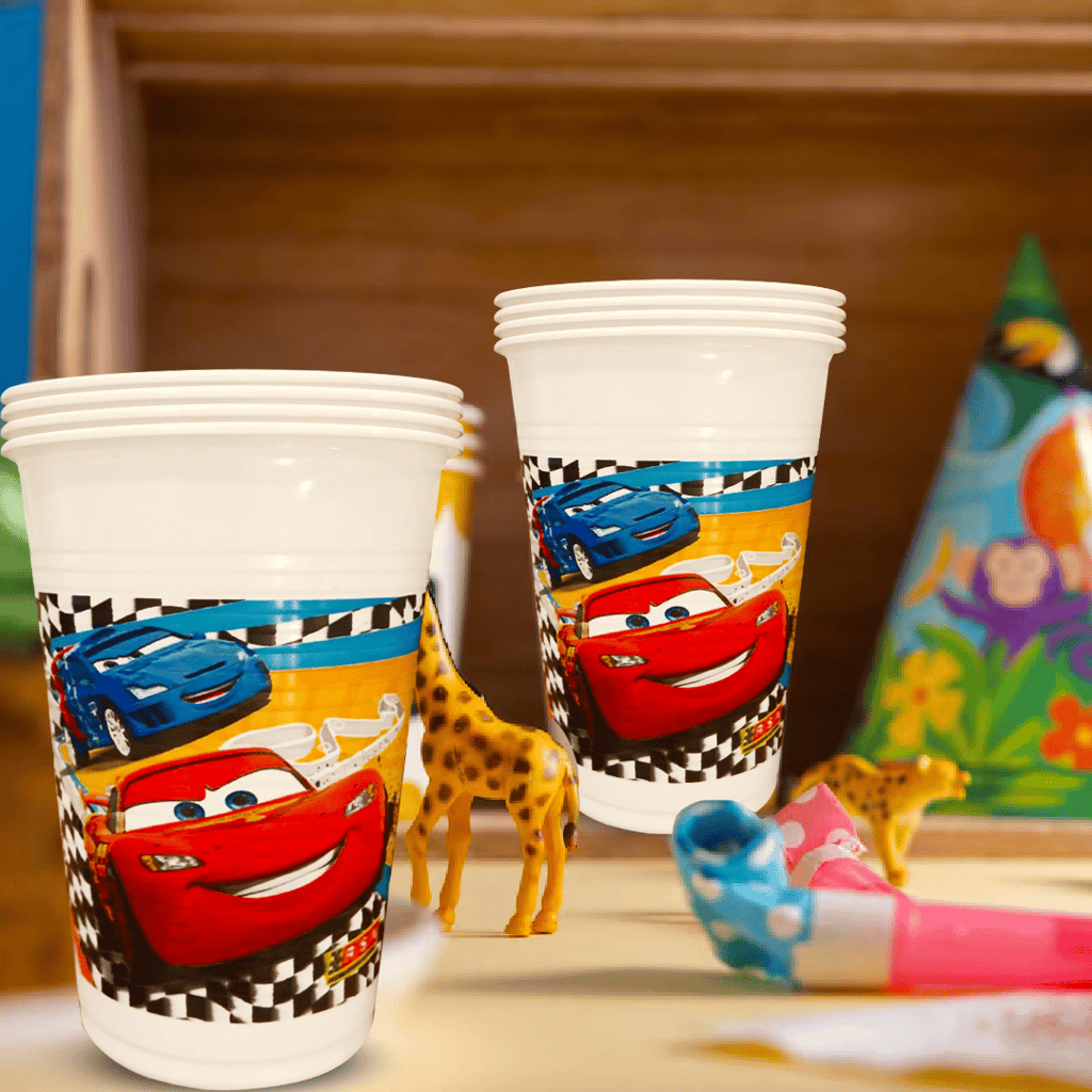 Car Theme Party Paper Cups - 250ML - 8PC - Party and Festive Needs | Buy online on ZillyBuy