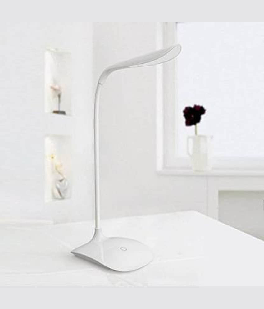 FIVANIO White Study Table Lamp ( Pack of 1 )