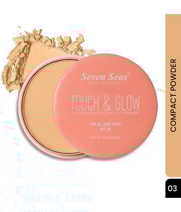 Seven Seas Touch N Glow Compact Pressed Powder Medium 16 g